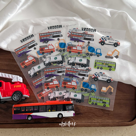 Vrooom (SG Buses Edition) | Sticker Sheet