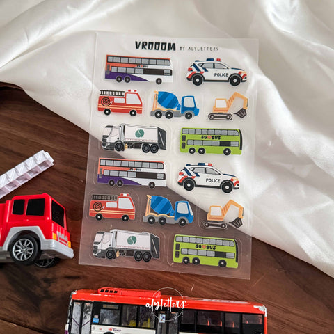 Vrooom (SG Buses Edition) | Sticker Sheet