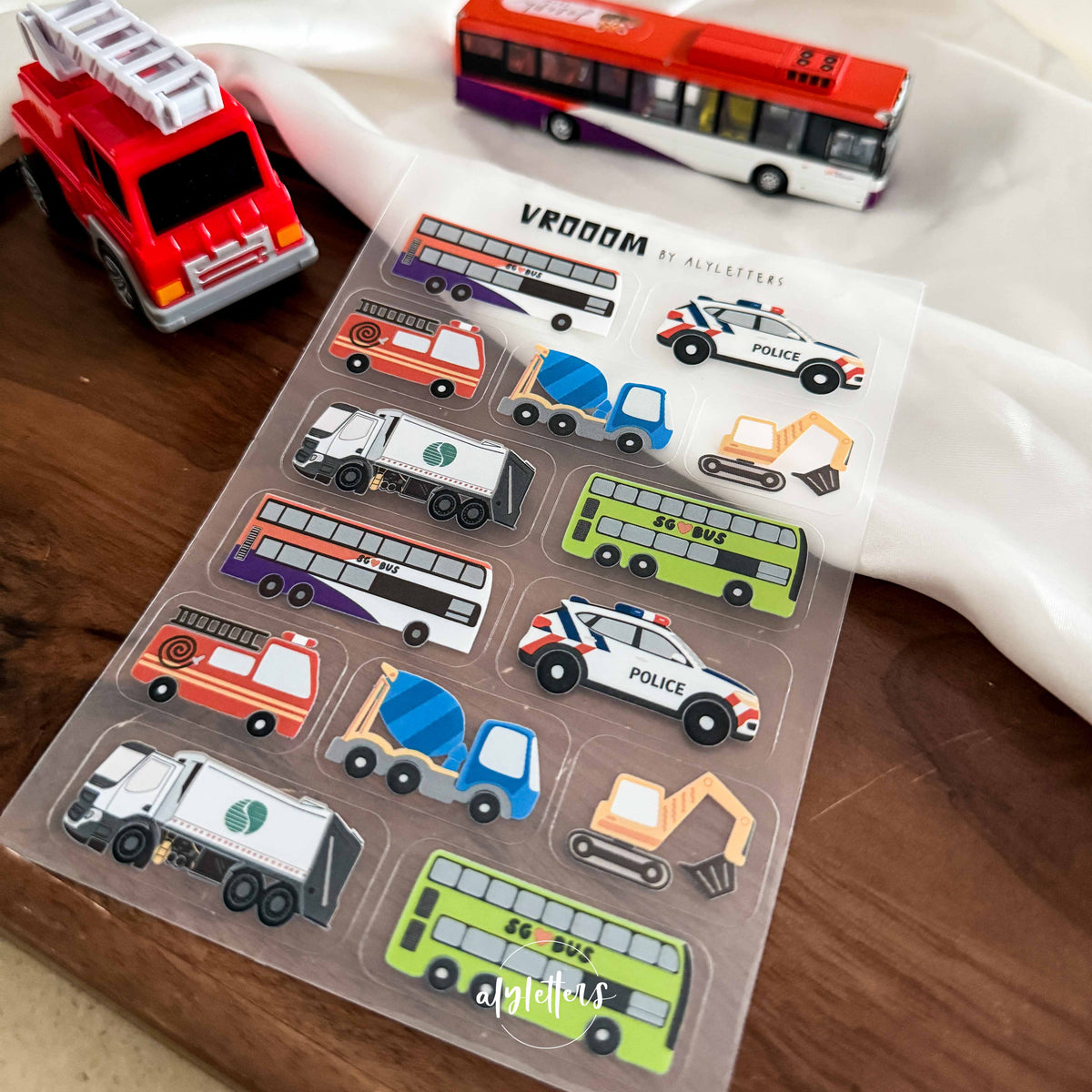 Vrooom (SG Buses Edition) | Sticker Sheet