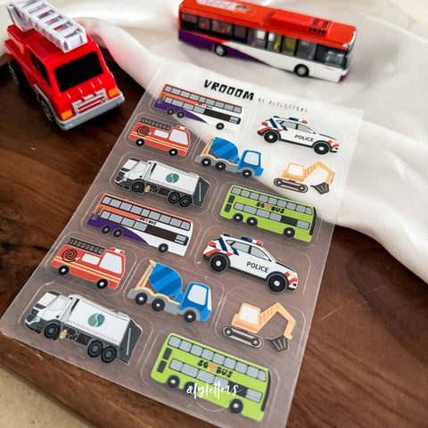 Vrooom (SG Buses Edition) | Sticker Sheet