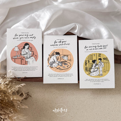 Thank you Mom | 3 Blessing Cards