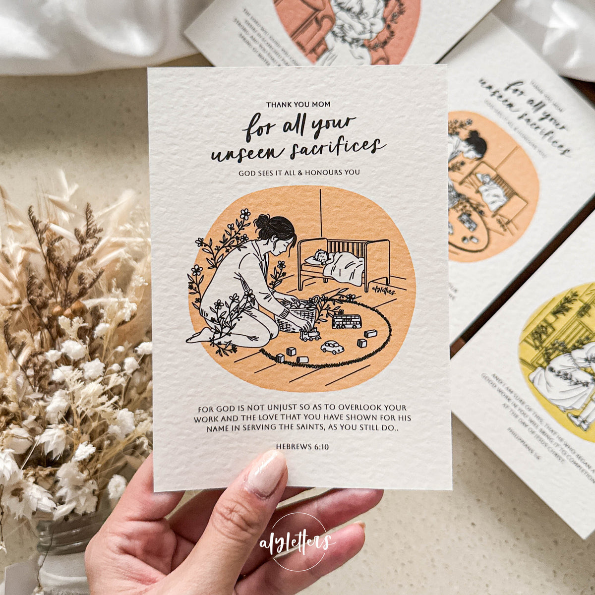 Thank you Mom | 3 Blessing Cards