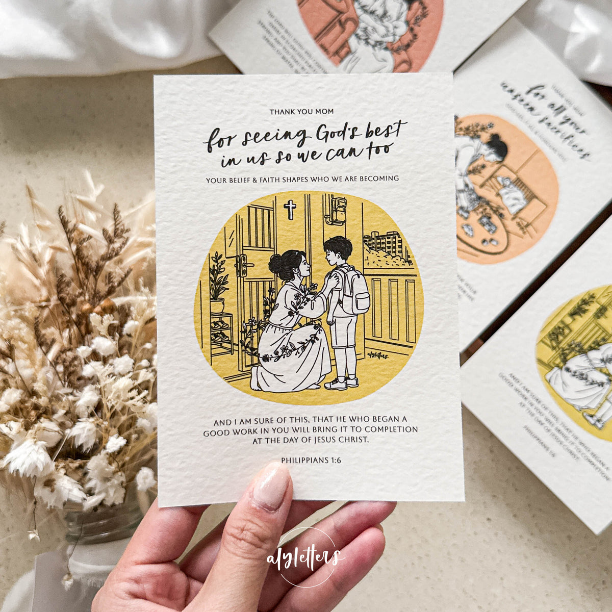 Thank you Mom | 3 Blessing Cards