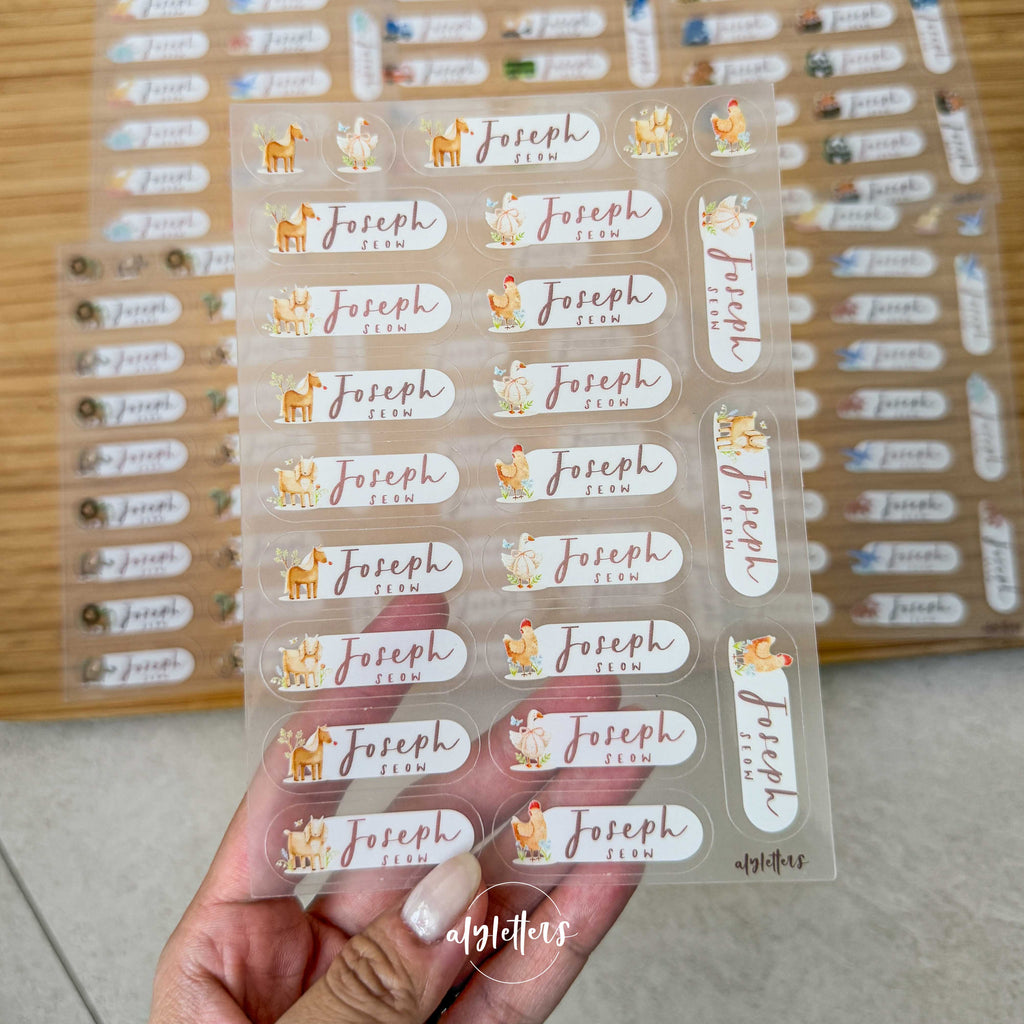 Bespoke Name Stickers (first 50 names only)