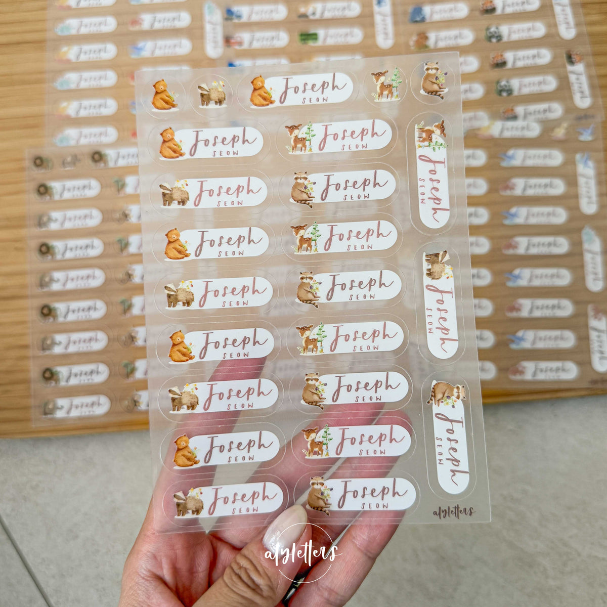 Bespoke Name Stickers (first 50 names only)