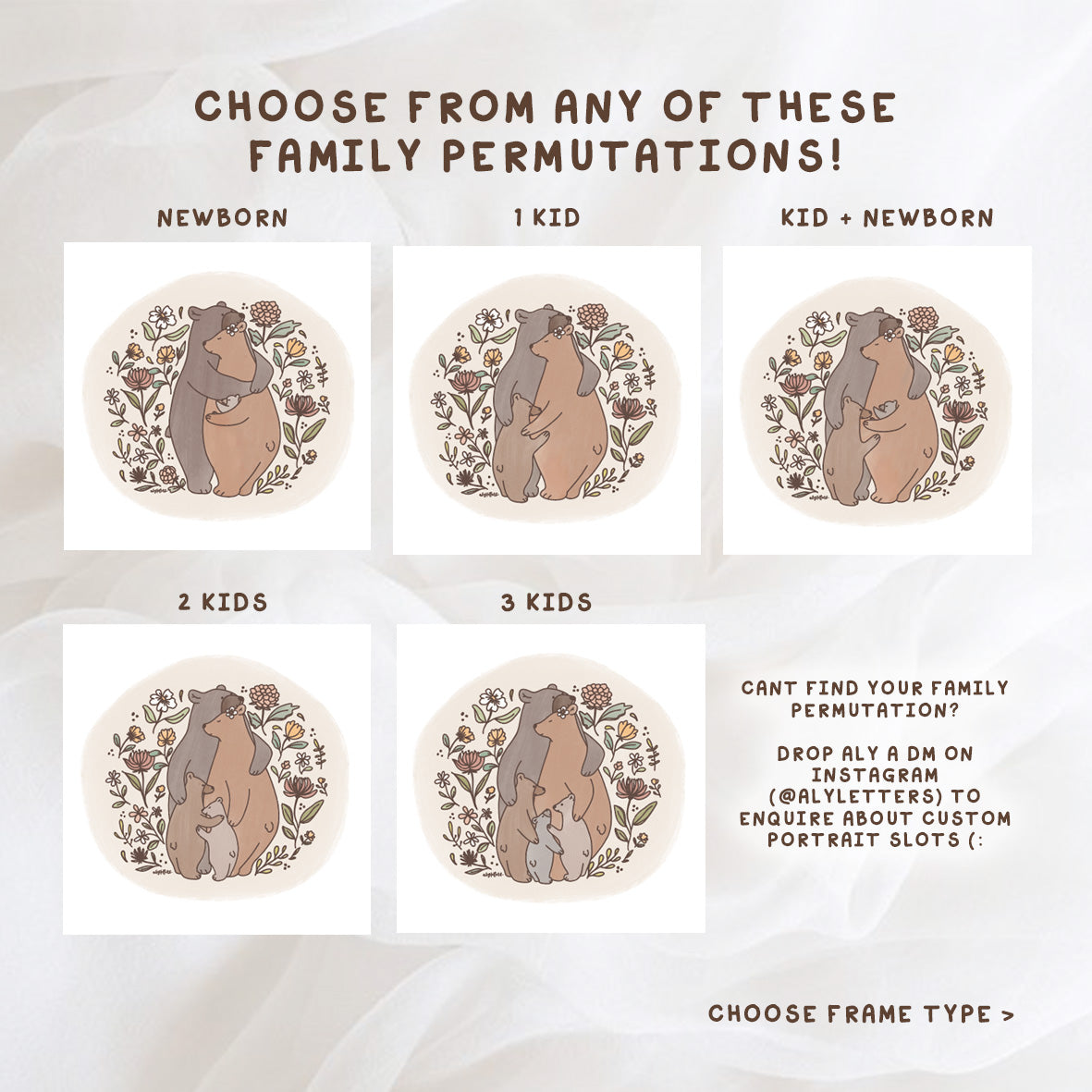 Bear Hug | Bespoke Family Verse Frame