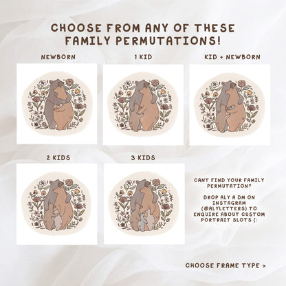 Bear Hug | Bespoke Family Verse Frame