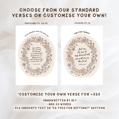 Eden | Bespoke Family Verse Frame