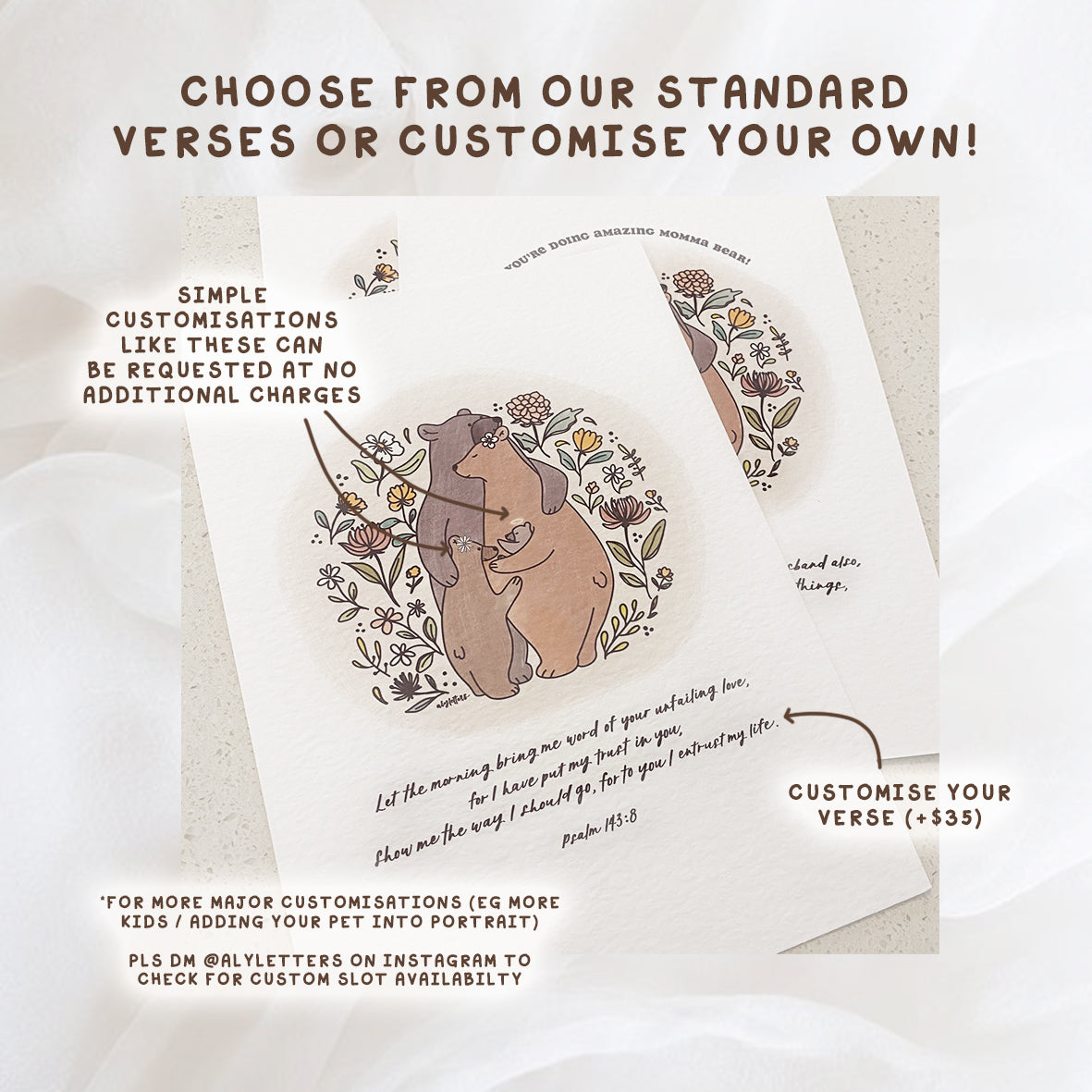 Bear Hug | Bespoke Family Verse Frame