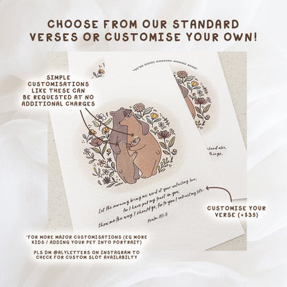 Bear Hug | Bespoke Family Verse Frame