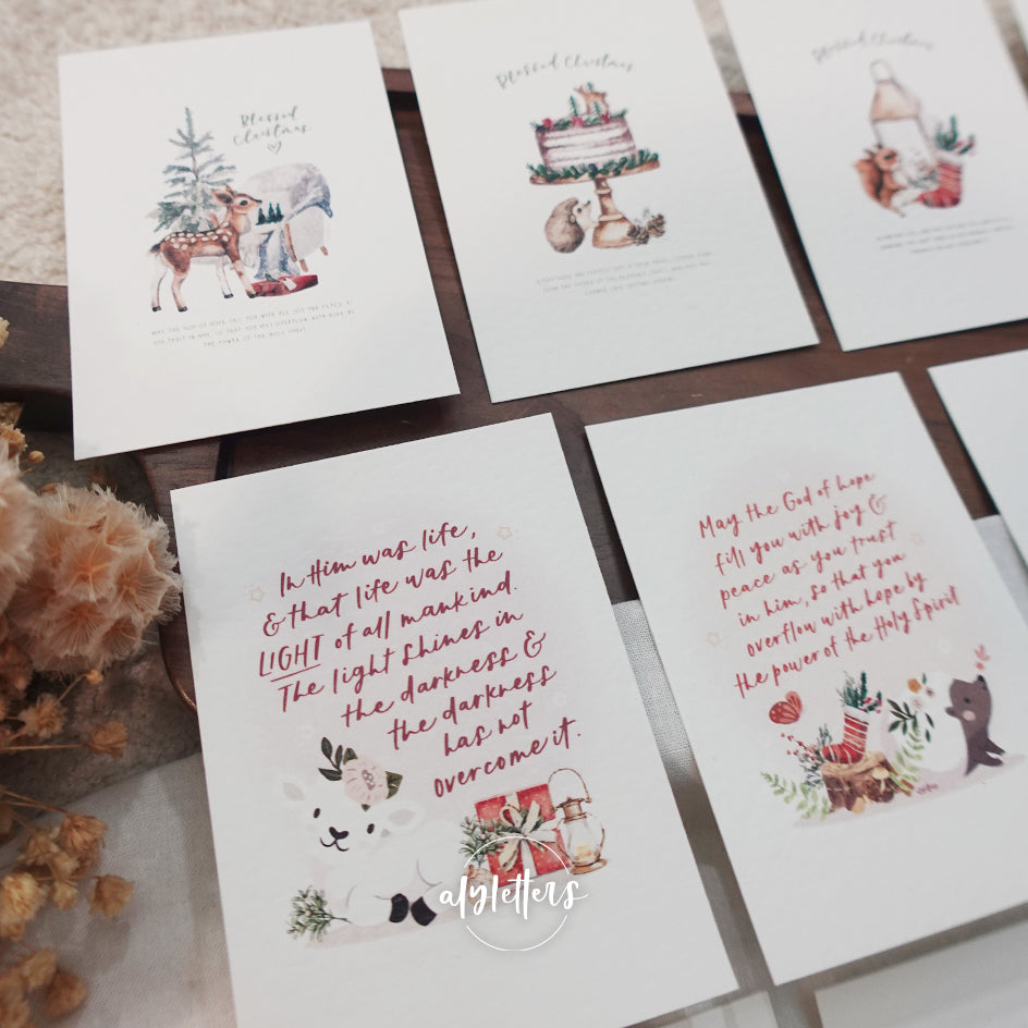 Mini Christmas Blessing Cards