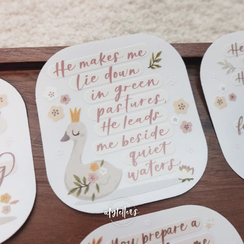Psalm 23 | 6 Individual Stickers