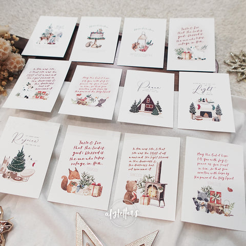Mini Christmas Blessing Cards