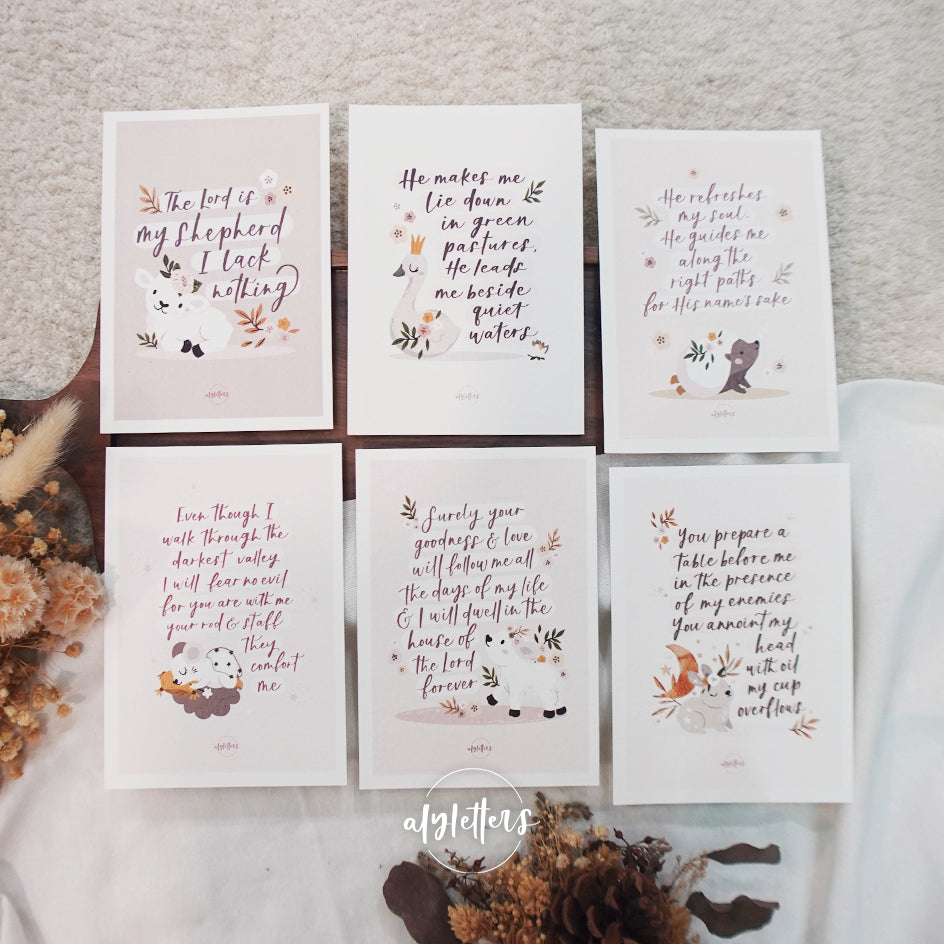 Psalm 23 | Blessing Cards – Alyletters