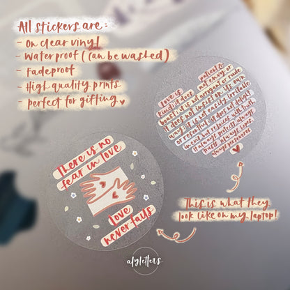 Adore | 6 Individual Stickers